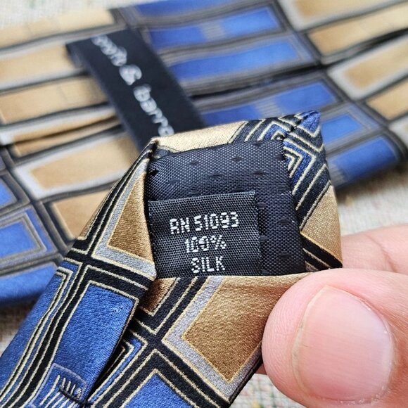 Croft and Barrow Men Tie Multi Color 100% Silk Neck Tie Classic Tie - Picture 9 of 9